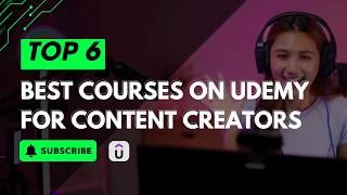 ⭐ BEST COURSES ON UDEMY FOR CONTENT CREATORS  ⭐