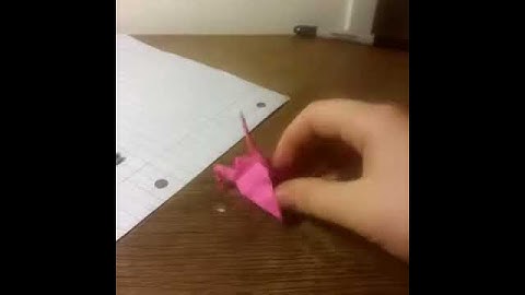 How to make a tiny origami crane
