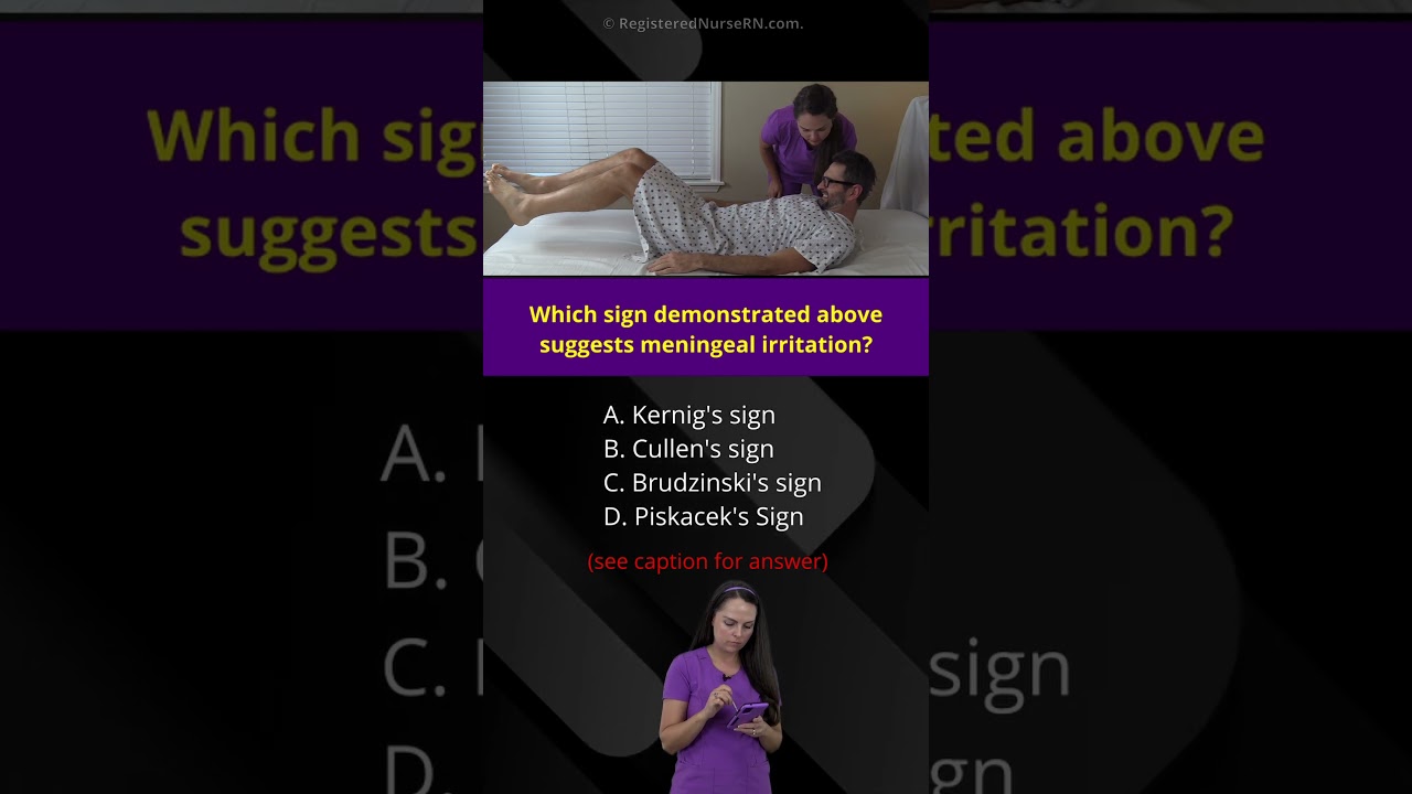 Nursing Clinical Sign Quiz: What Sign Is this? #shorts #nclex