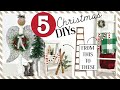 Farmhouse Christmas DIYs | HIGH END Christmas Crafts | Christmas Thrift Flips | Habitat For Humanity