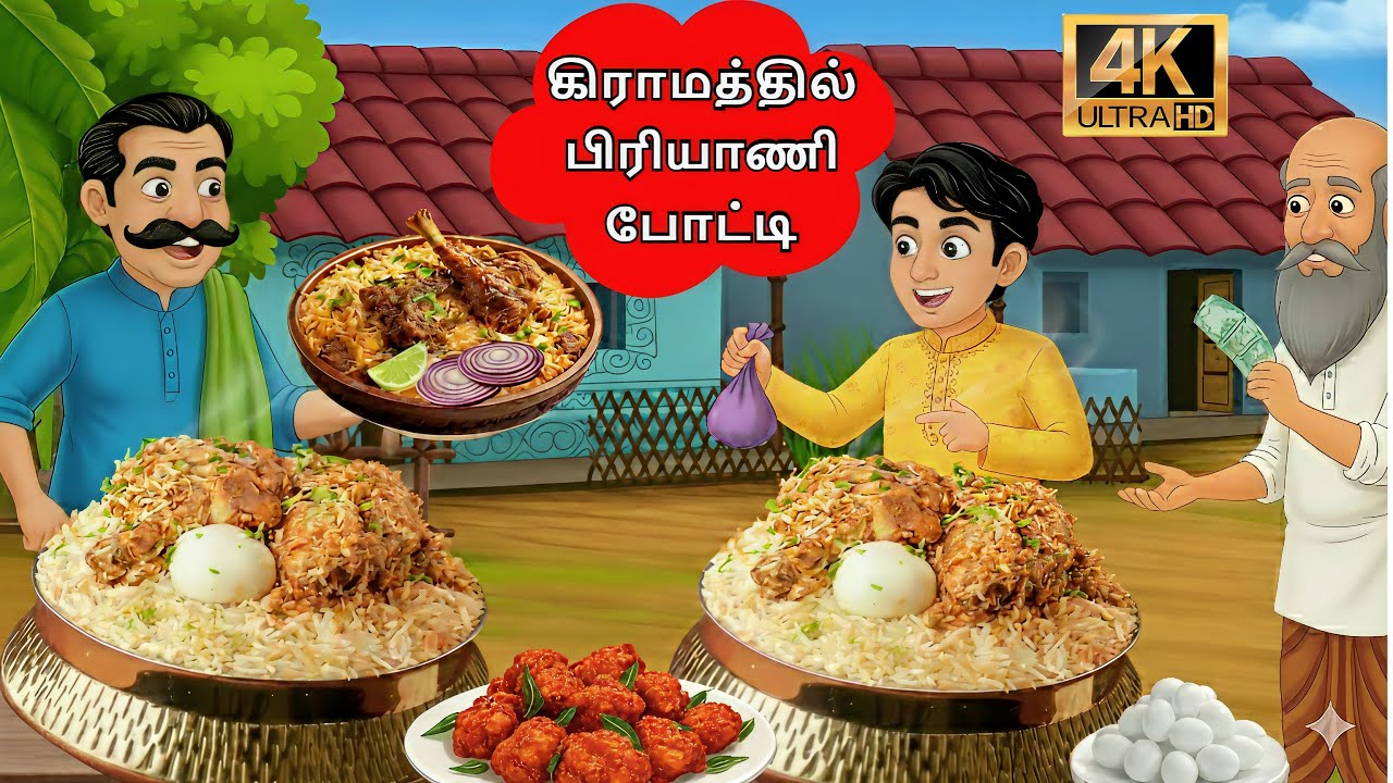 Biriyani Competition | Tamil Stories | Tamil moral stories | Stories in Tamil #needhikadhaigal