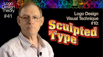 41. Logo Design Visual Techniques #10: Sculpted Type