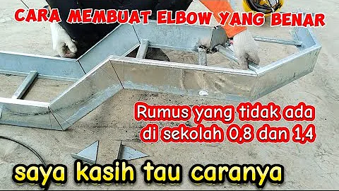 Cara membuat elbow cable tray
