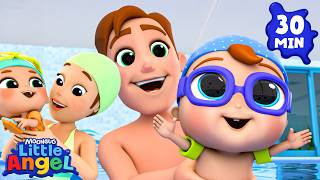 baby john learns swim little angel full episode adventure