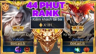 44 Phút Rank Đơn Cho Những Trận Đấu Lên Chiến Thần 180 Sao Của Onekill