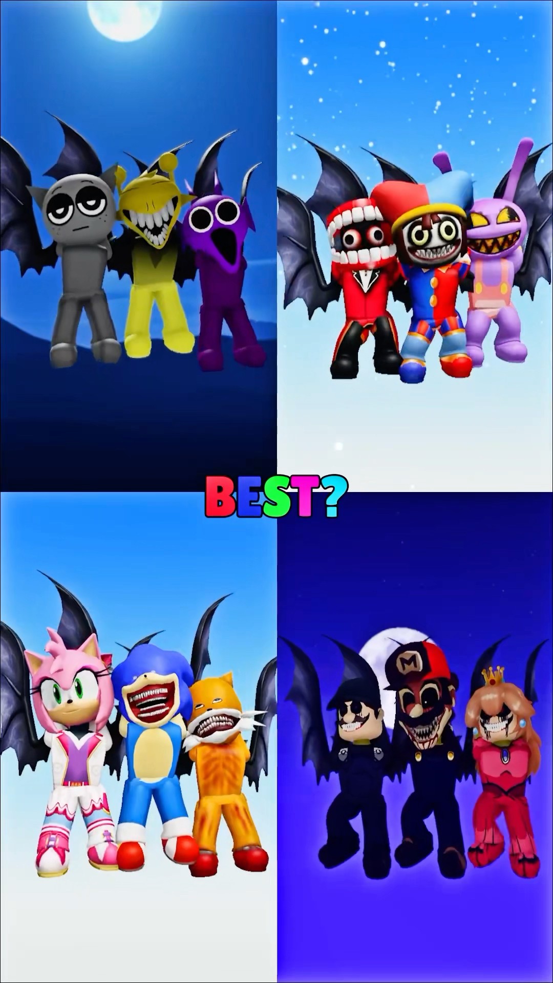 Sprunki Sky Dance #incredibox #digitalcircus #sprunki #sonic #mario #shin #amy #jax