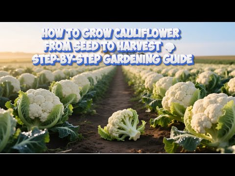 Grow Cauliflower from Seed to Harvest 🥦 | Step-by-Step Gardening Guide