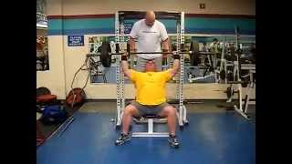 Allen Baria 315 lb. Front Shoulder Press X 10 Reps