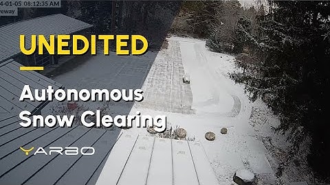 Unedited: Fully Autonomous Snow-Clearing Robot in Work!