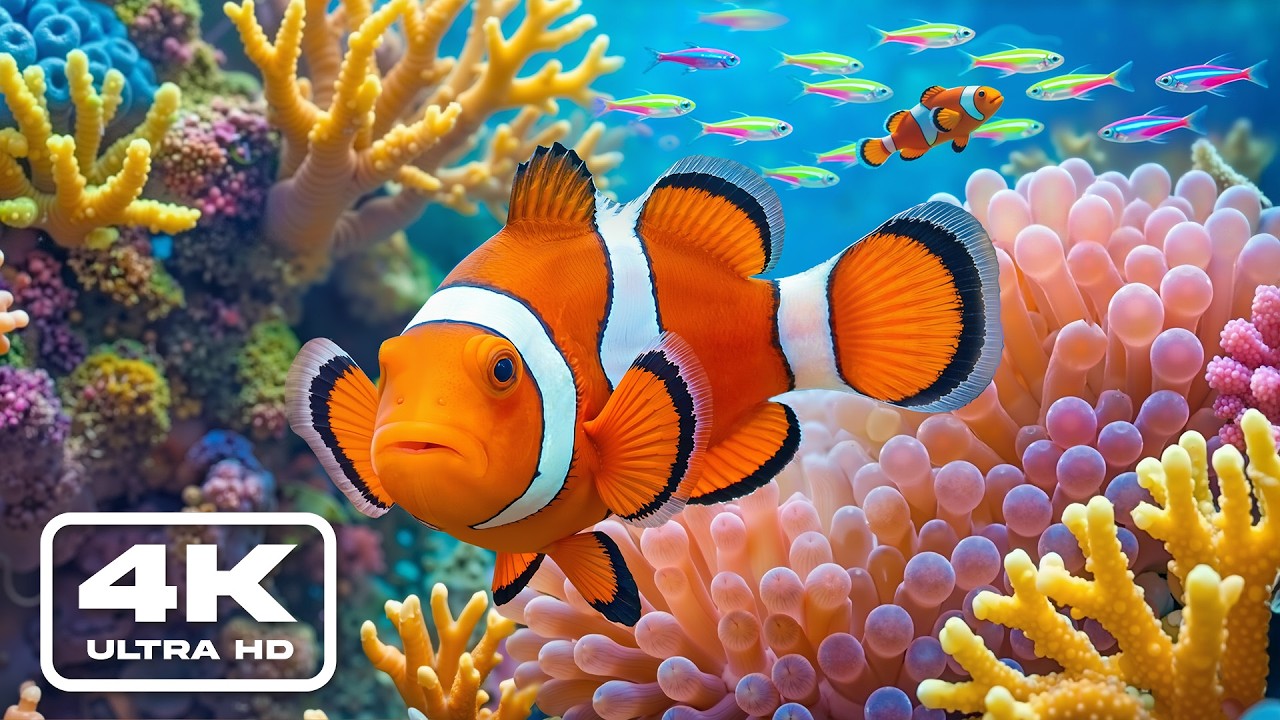 Dive Into the Mesmerizing Underwater Realm - The Best 4K ULTRA HD Aquarium Experience & Sea Animals