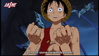 Luffy use Gear Second for the 1st time