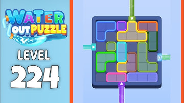 Water Out Puzzle level 224 solution 