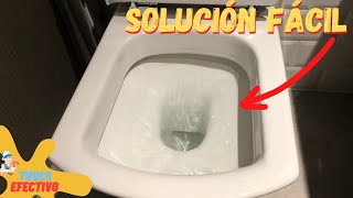 Cómo desatascar un váter RAPIDO / Solución inodoro traga lento / desatascar un WC ATASCADO