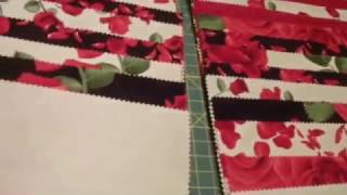 The finished Double Slice and starting on the Double Rose Quilt