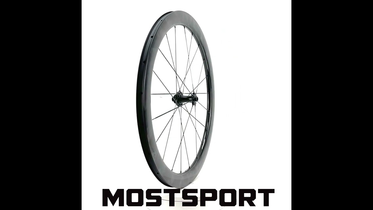 700C 50mm carbon spoke disc wheels super light weight 1350g