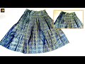 plated box lehenga cutting and stitching step by step,३ मीटर  कपडे से बनाये सुंदर लेहेंगा (चनीया)