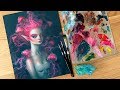 JELLYFISH MERMAID 🎨 OIL PAINTING  + saying goodbye to artworks