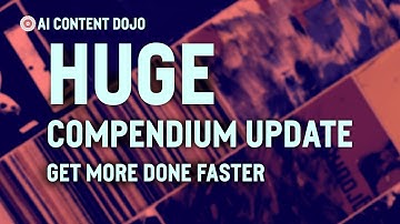 HUGE Update to the AI Content Dojo Compendium: Get More Done Faster with Jarvis & ShortlyAI