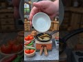 cooking mini fishes in the kitchen #miniature #minicooking #disney #kids #shorts #fyp #trending