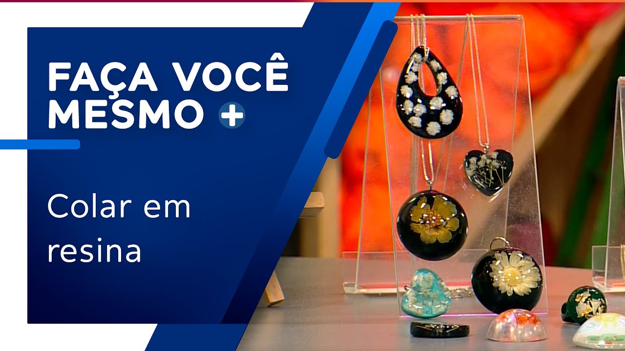 Colar em resina por Fernanda Hitos