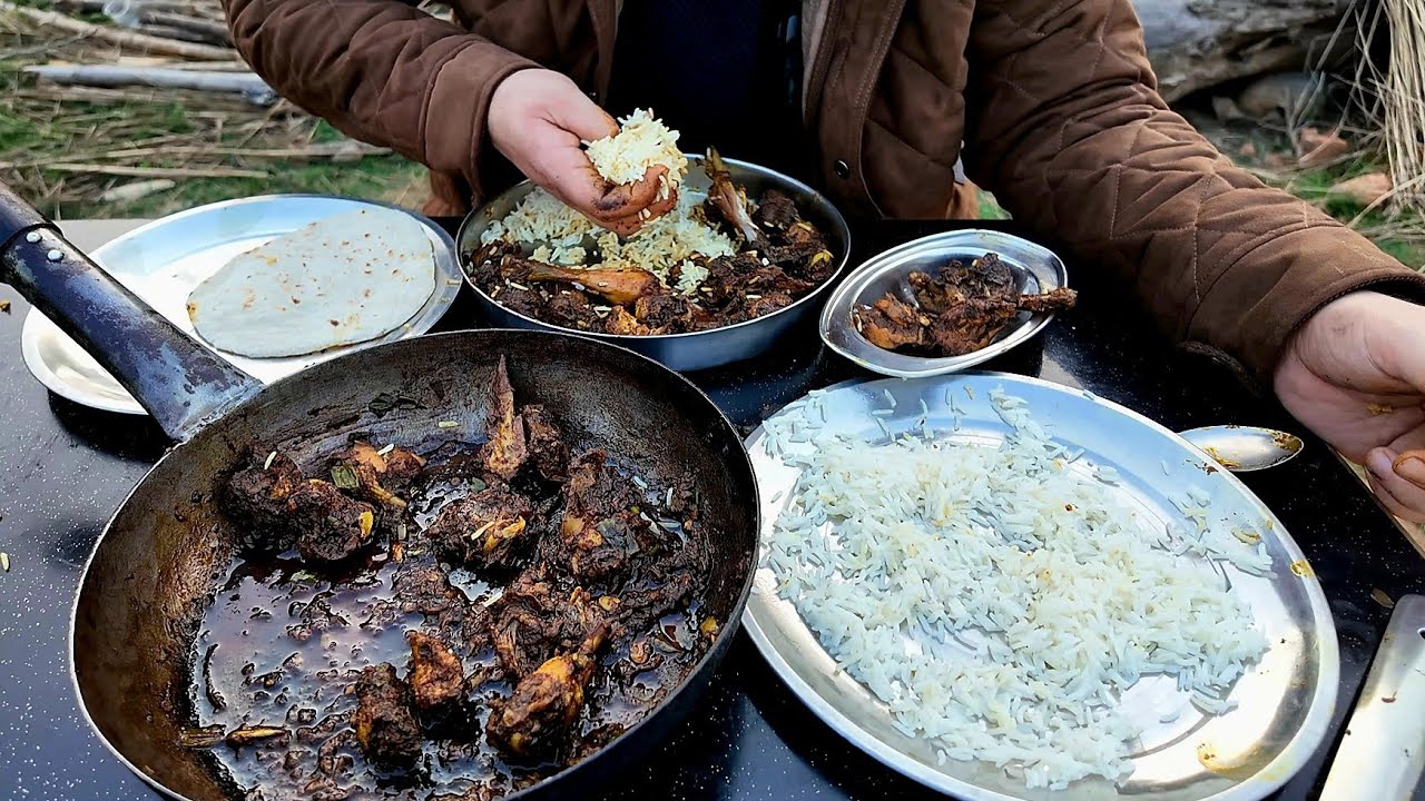 Raju Chintu Bhai Ka Desi Murga | Shikari Dhaba Ka Desi Murga | Jammu food tour 