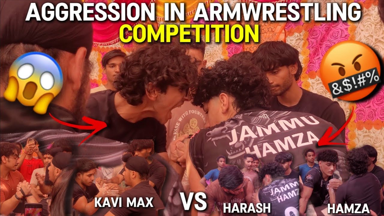Armwrestling competition between the biggest players of jammu😱