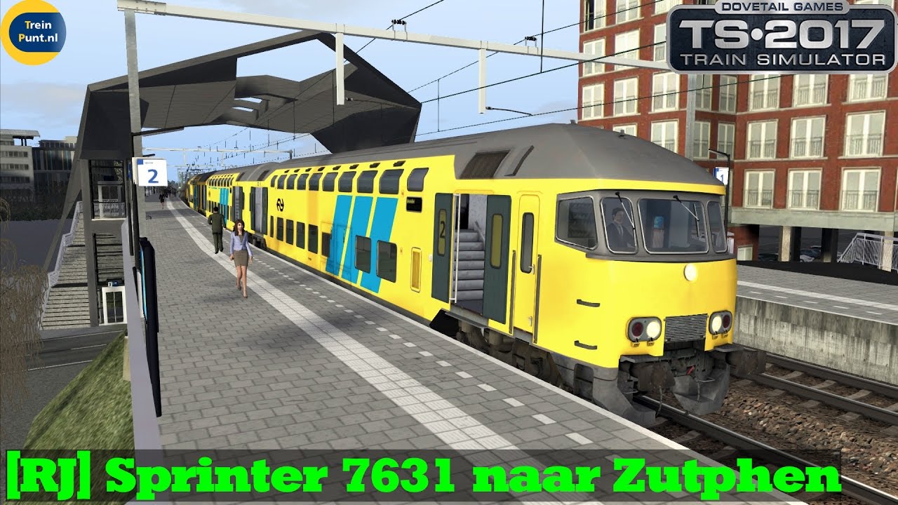 [RJ] Sprinter 7631 naar Zutphen | DDAR + 1767 | Train Simulator 2017 ...