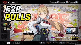 Alice Pulls F2P | Zenless Zone Zero v2.1 Profile