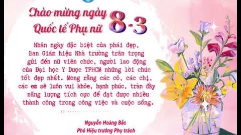 CHÚC MỪNG NGÀY QUỐC TẾ PHỤ NỮ 8/3/2023