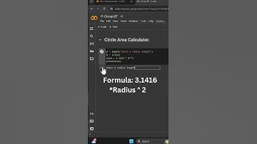 Make Your own Circle Area Calculator in Python | 🐍| STEM Dragon | #maths  | #shorts | #viral
