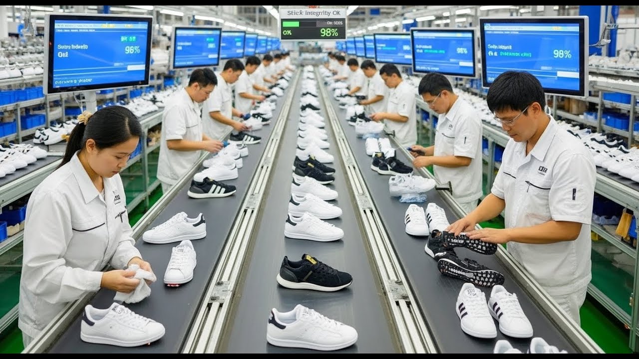 Inside the sneakers Factory - How Millions of Sneakers Are Made Every Year