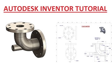 Autodesk Inventor part exercise - 05 ll  2d file in description ll