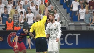 Pro Evolution Soccer 2016 Pc Gameplay Real Madrid Players React To Red Card