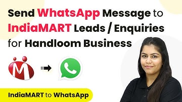 How to Send WhatsApp Message to IndiaMART Leads / Enquiries for Handloom Business