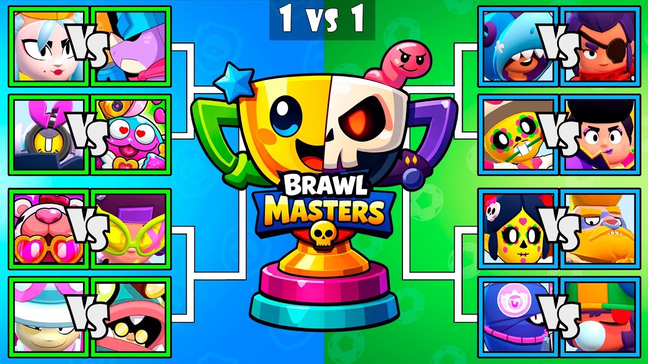 NEW SKINS vs OLD SKINS | Who Is The Best Brawler | Brawl Stars Tournament | Pierce & Glowbert