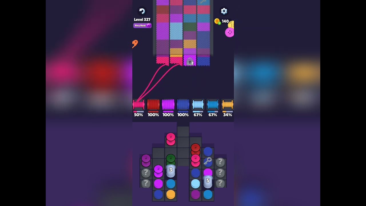 Knit Out Level 327 Very Hard Walkthrough Solution 