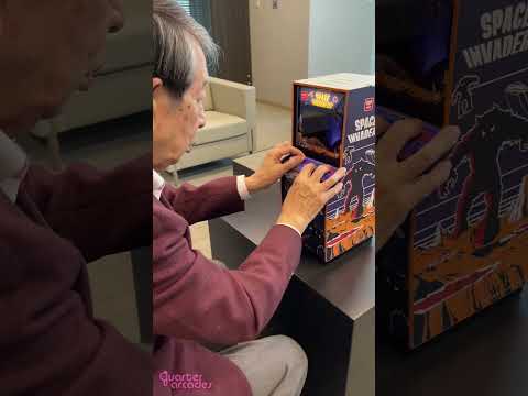 Tomohiro Nishikado The Creator Of Space Invaders Playing Our Quarter Scale Arcade Cab 