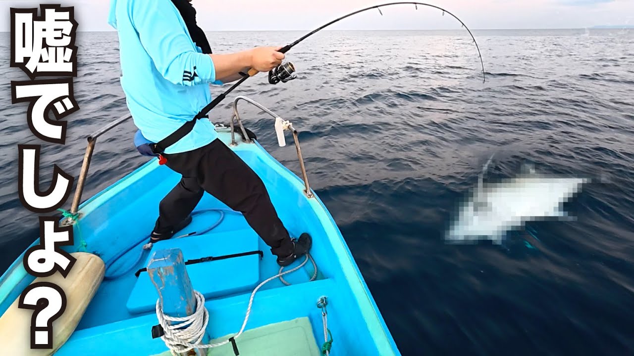 【ガチ事件】カンパチ狙い中に13kgの怪物がヒットして船で追いかけた結果…「巨大刺盛り」にしたら味がバグりすぎたwww