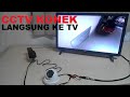 Cara pasang CCTV langsung ke TV