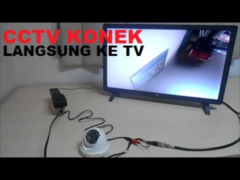 Cara pasang CCTV langsung ke TV