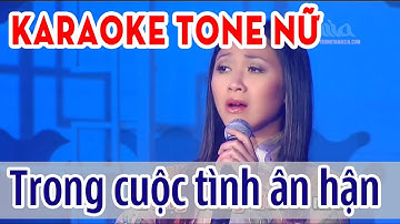 Trong Cuộc Tình Ân Hận Karaoke Tone Nữ - Thiên Kim | Asia Karaoke Beat Chuẩn