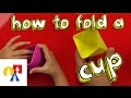 How To Fold An Origami Cup