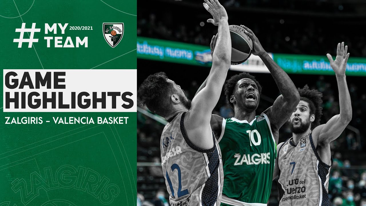 Zalgiris Valencia Basket Game Highlights 2020.10.22 YouTube