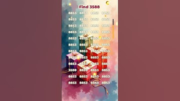 Can you find 3588? #puzzle #brainteaser #numberchallenge #shorts