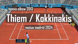 Tennis elbow 2013 Thiem Vs Kokkinakis Madrid 2024 highlights