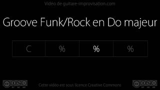 Video thumbnail of "Groove Funk/Rock sur Do majeur - Backing Track"