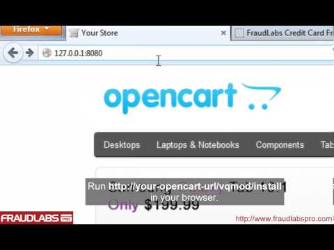 How to Install FraudLabs Pro Extension in OpenCart  vQmod