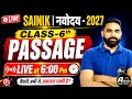 Sainik School / Navodaya Exam 2027 | Class 6 Passage | Live Class 6:00 PM | Ashoka Exam Guru