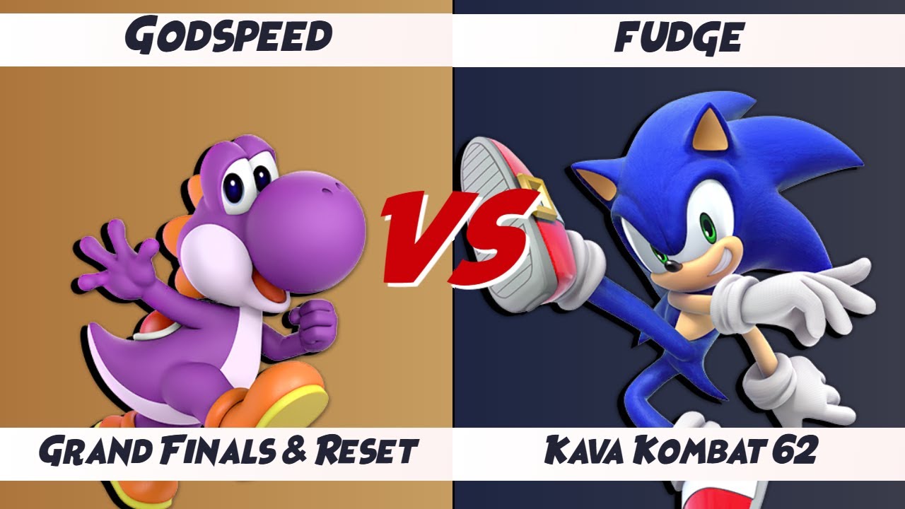 [NO AUDIO] Kava Kombat 62 - Godspeed (Yoshi) vs fudge (Sonic) - Grand Finals & Reset