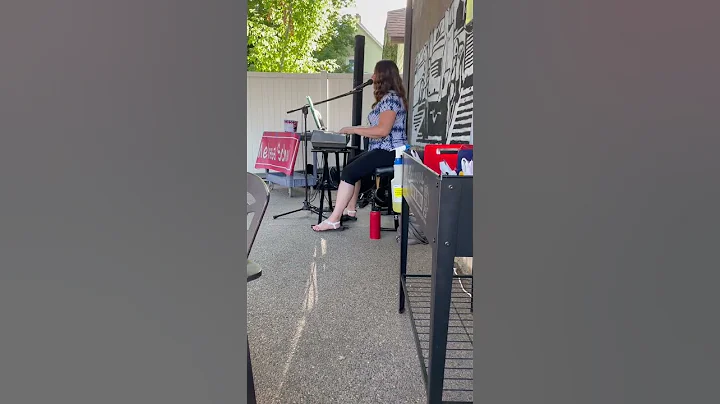 Melissa Schulz on Spinners patio.